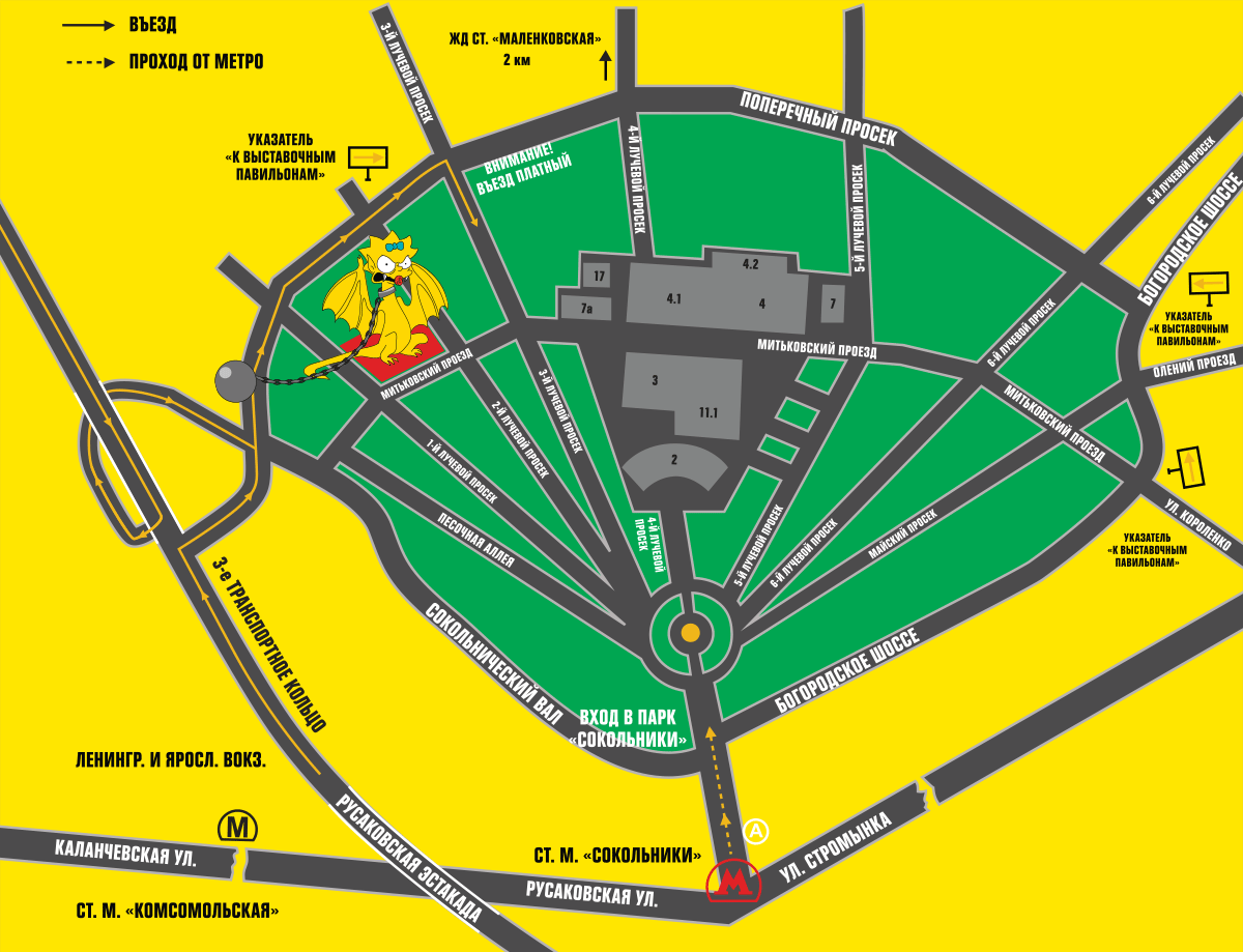 Карта сокольников в москве