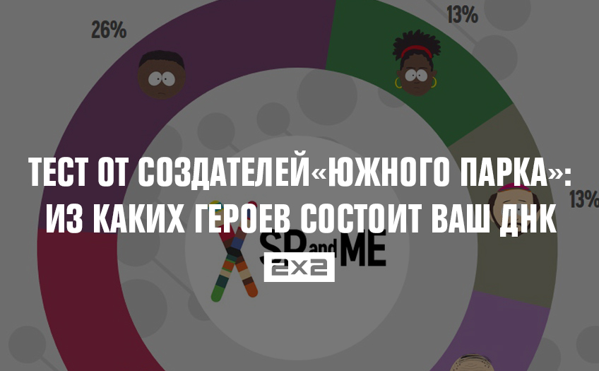 «Южный парк» выпустил тест, определяющий, из каких героев сериала состоит ваш ДНК «Южный парк» выпустил тест, определяющий, из каких героев сериала состоит ваш ДНК